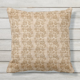 Elegant 20 x 20-inch Floral op hout, populair Buitenkussen