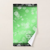 Elegant 20e smaragdgroen Jubileum Bad Handdoek (Handdoek)