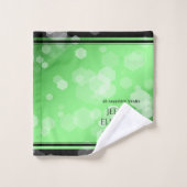 Elegant 20e smaragdgroen Jubileum Bad Handdoek (Wasdoekje)