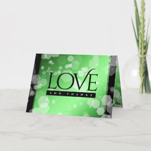 Elegant 20th 38th Emerald Wedding Jubileum Bedankkaart