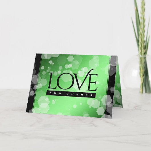 Elegant 20th 38th Emerald Wedding Jubileum Bedankkaart (Voorkant)