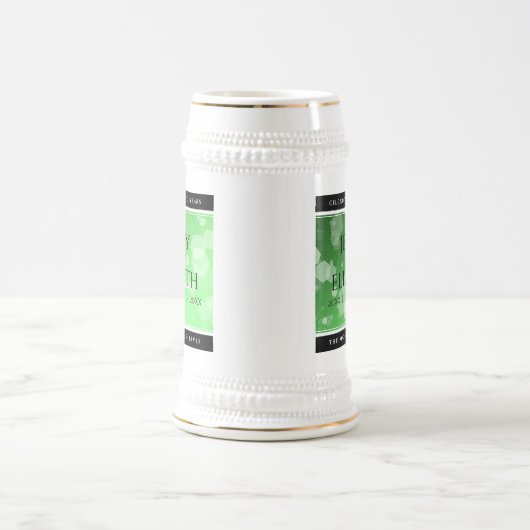 Elegant 20th 38th Emerald Wedding Jubileum Bierpul (Center)