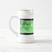 Elegant 20th 38th Emerald Wedding Jubileum Bierpul (Links)