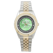 Elegant 20th 38th Emerald Wedding Jubileum Horloge (Voorkant)