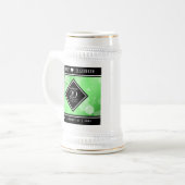 Elegant 20th Emerald Wedding Jubileum Bierpul (Voorkant links)