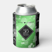 Elegant 20th Emerald Wedding Jubileum Blikjeskoeler (Blikje Voorkant)