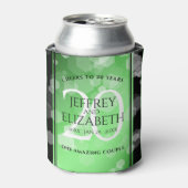 Elegant 20th Emerald Wedding Jubileum Blikjeskoeler (Blikje Voorkant)