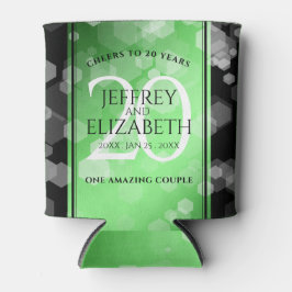 Elegant 20th Emerald Wedding Jubileum Blikjeskoeler