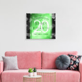 Elegant 20th Emerald Wedding Jubileum Canvas Afdruk (Insitu (Woonkamer))