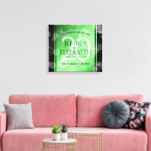 Elegant 20th Emerald Wedding Jubileum Canvas Afdruk (Insitu (Woonkamer))