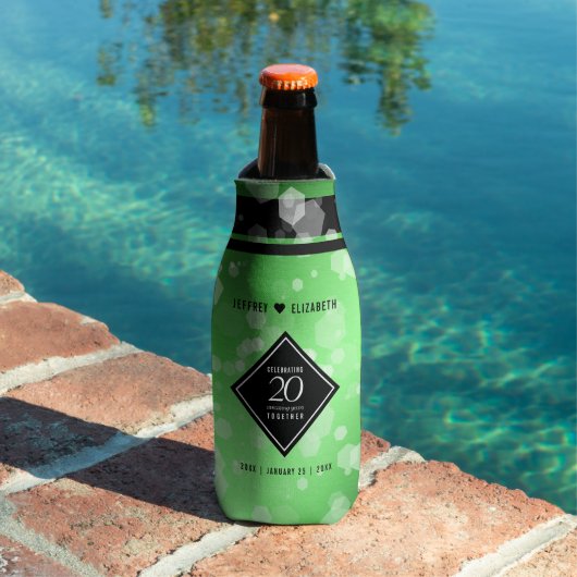 Elegant 20th Emerald Wedding Jubileum Flesjeskoeler (Insitu Zwembad)