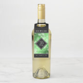 Elegant 20th Emerald Wedding Jubileum Flessenhanger (Op fles)