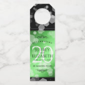 Elegant 20th Emerald Wedding Jubileum Flessenhanger (Voorkant)