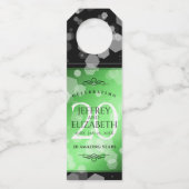 Elegant 20th Emerald Wedding Jubileum Flessenhanger (Achterkant)