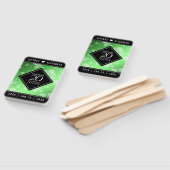 Elegant 20th Emerald Wedding Jubileum Handwaaier (Niet-gemonteerd)