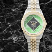 Elegant 20th Emerald Wedding Jubileum Horloge