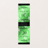 Elegant 20th Emerald Wedding Jubileum Kaart (Buitenkant ongevouwen)