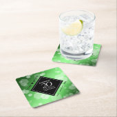 Elegant 20th Emerald Wedding Jubileum Kartonnen Onderzetters (Insitu)