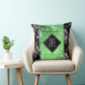 Elegant 20th Emerald Wedding Jubileum Kussen (Stoel)