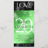 Elegant 20th Emerald Wedding Jubileum Menu (Achterkant)