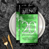 Elegant 20th Emerald Wedding Jubileum Menu
