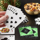 Elegant 20th Emerald Wedding Jubileum Pokerkaarten (Insitu)