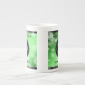 Elegant 20th Emerald Wedding Jubileum Porselein Kop (Voorkant)