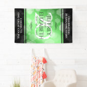 Elegant 20th Emerald Wedding Jubileum Spandoek (Insitu)