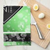 Elegant 20th Emerald Wedding Jubileum Theedoek (Quarter Fold)