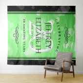 Elegant 20th Emerald Wedding Jubileum Wandkleed (In Situ (horizontaal))