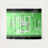 Elegant 20th Emerald Wedding Jubileum Wandkleed (Voorkant (horizontaal))