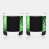 Elegant 20th Emerald Wedding Jubileum Whisky Glas (Rechts)