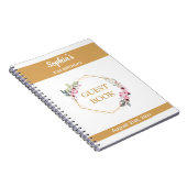 Elegant 21e verjaardagsfeestje Gastenboek Notitieboek (Rechterzijde)