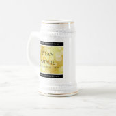 Elegant 21st Brass Wedding Jubileum Bierpul (Voorkant links)