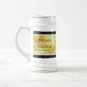 Elegant 21st Brass Wedding Jubileum Bierpul (Links)