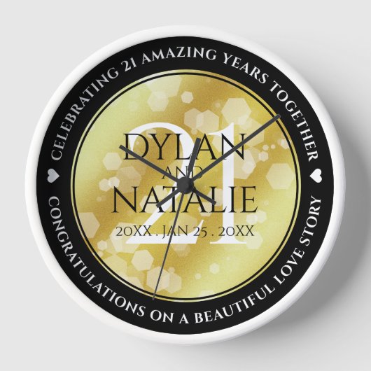 Elegant 21st Brass Wedding Jubileum Celebration (Voorkant)