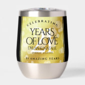 Elegant 21st Brass Wedding Jubileum Celebration (Voorkant)