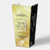 Elegant 21st Brass Wedding Jubileum Celebration Bedankdoosjes (Achterkant)