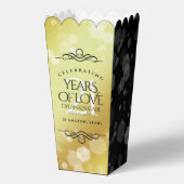 Elegant 21st Brass Wedding Jubileum Celebration Bedankdoosjes (Voorkant)