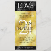 Elegant 21st Brass Wedding Jubileum Celebration Menu (Achterkant)