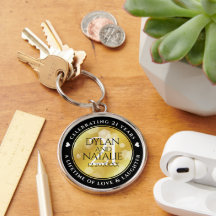 Elegant 21st Brass Wedding Jubileum Celebration