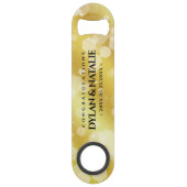 Elegant 21st Brass Wedding Jubileum Celebration Speed Flessenopener (Voorkant)
