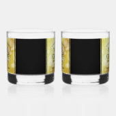 Elegant 21st Brass Wedding Jubileum Celebration Whisky Glas (Rechts)