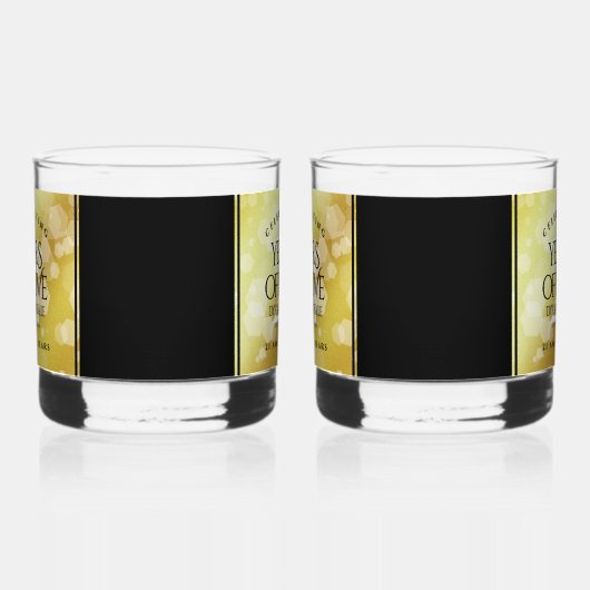 Elegant 21st Brass Wedding Jubileum Celebration Whisky Glas (Rechts)