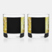 Elegant 21st Brass Wedding Jubileum Celebration Whisky Glas (Links)