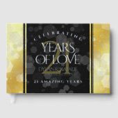 Elegant 21st Brass Wedding Jubileum Gastenboek (Voorkant)