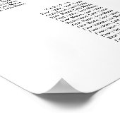 Elegant 22-tabel weddenschapenkaart poster (Hoek)