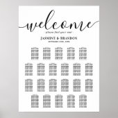 Elegant 22-tabel weddenschapenkaart poster (Voorkant)