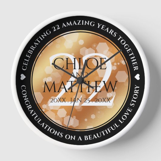 Elegant 22e Copper Wedding Jubileum (Voorkant)