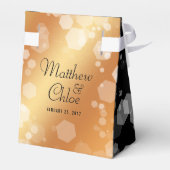 Elegant 22e Copper Wedding Jubileum Bedankdoosjes (Achterkant)